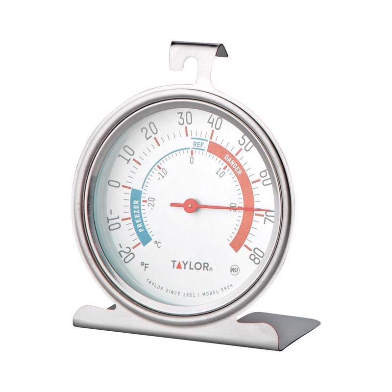 Taylor 9000053 5924 Classic Refrigerator / Freezer Analog Extra-Large Dial Thermometer