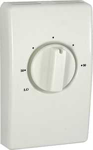 TPI S2022H10AA Series 2000 Line Voltage Thermostat, Single Pole with Lead, Shadow White, 22 Amp