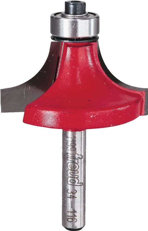 Freud 34-116 Roundover Router Bit, 1-1/2 in Cutter Diameter, 1/4 in Shank