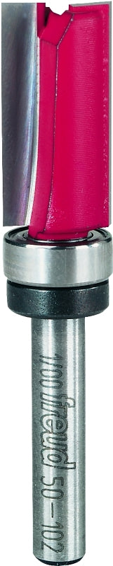Freud 50-102: 1/2" (Dia.) Top Bearing Flush Trim Bit,Red