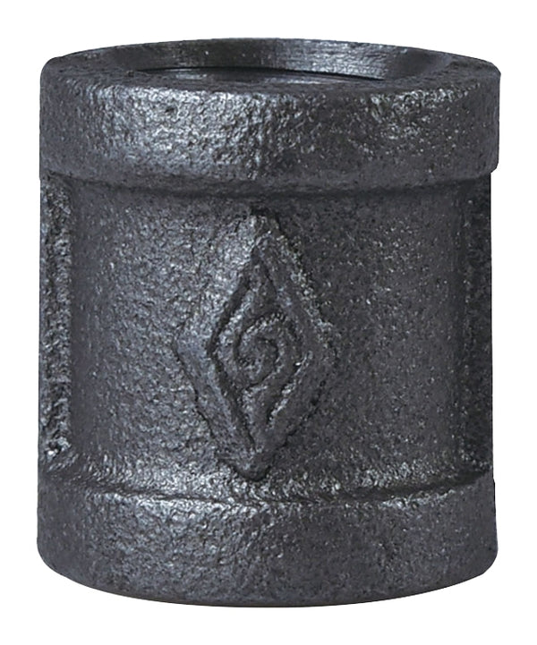 Worldwide Sourcing Coupling Black Malleable 1/2 21-1/2B