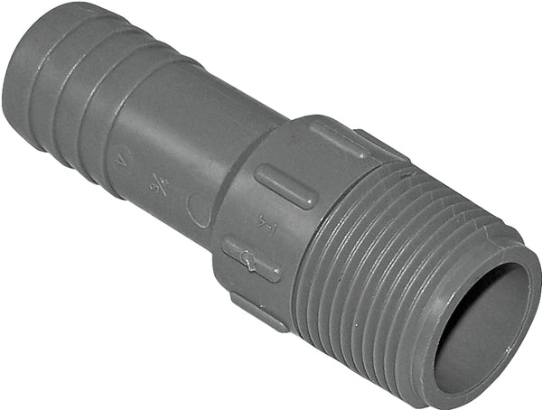 3/4" Insert x 3/4" Male Pipe Thread Nylon Adapter UPPA-07