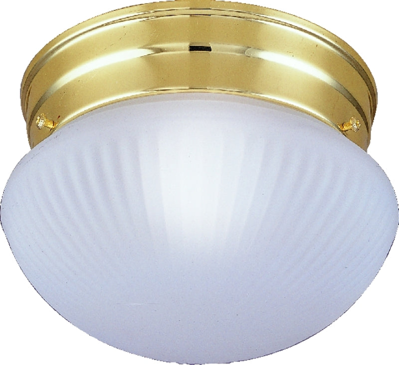 Boston Harbor F13BB01-68623L 6136865 Dimmable Round Ceiling Light Fixture, (1) 60/13 W Medium A19/Cfl Lamp, Polished, Brass