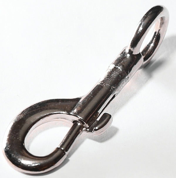 BARON 125-5/8 3/8" Opening Die Cast Zinc Round Eye Swivel Rigid Bolt Snap