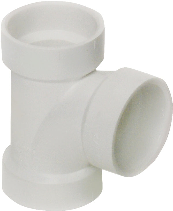 Canplas 192151L PVC DWV Sanitary Tee, 1-1/2-Inch, White