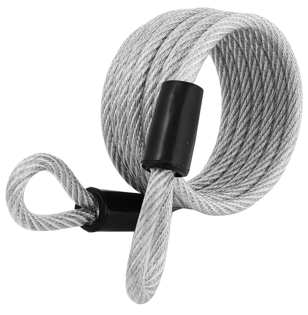 Master Lock 65D Self-Coiling Cable with Looped Ends, 6-Foot, 1/4-inch Diameter