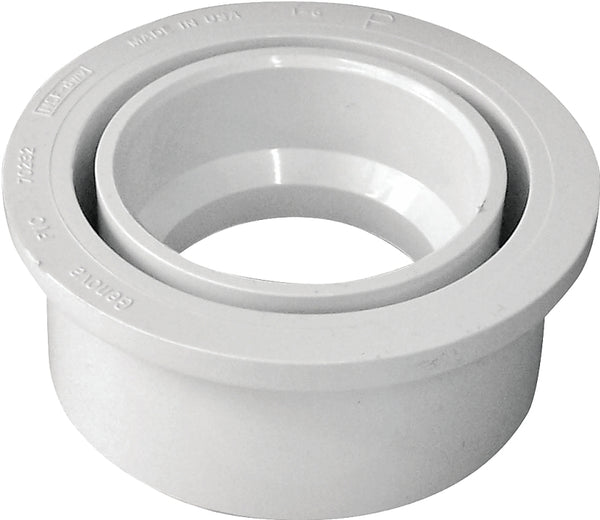 Canplas 192754 PVC DWV Flush Bushing, 3 x 2-Inch, White