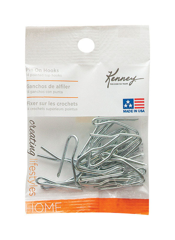 Kenney Mfg KN1002 Drapery Pin Hook (14 Pack) KN1002NP