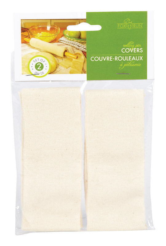 Fox Run Rolling Pin Covers, Cotton, Set of 2