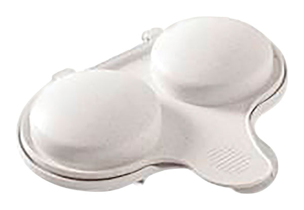 Nordic Ware 64702 2 Cup Microwave Egg Poacher, White