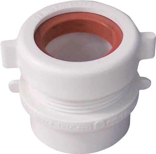 CANPLAS 192801A Trap Adapter, 1-1/2 in, Spigot x Slip, PVC, White