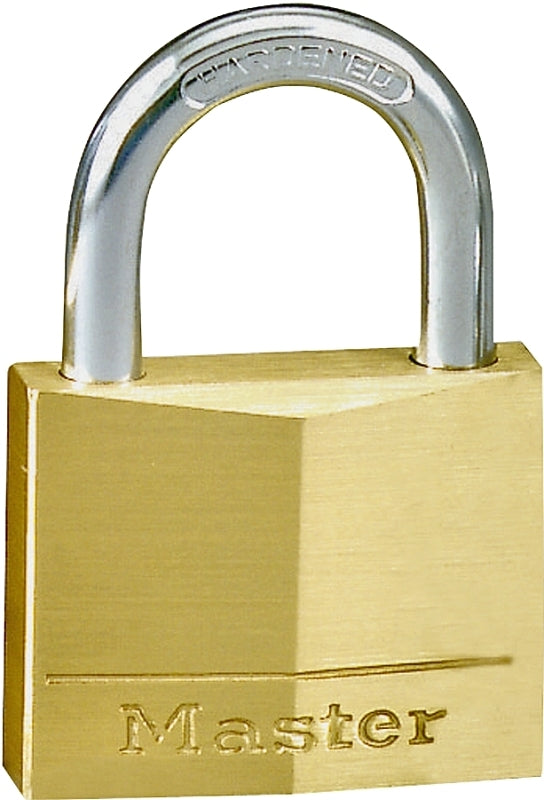 Master Lock 130D Solid Brass Padlock, 1-3/16-inch