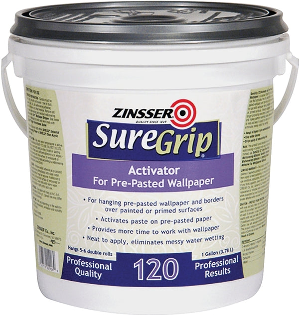ZINSSER 2906 Wallpaper Adhesive Clear, Clear, 1 gal Container