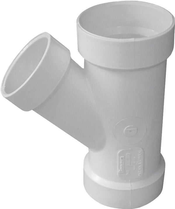 Canplas 192327L PVC DWV Y Long, 4 x 4 x 3-Inch, White