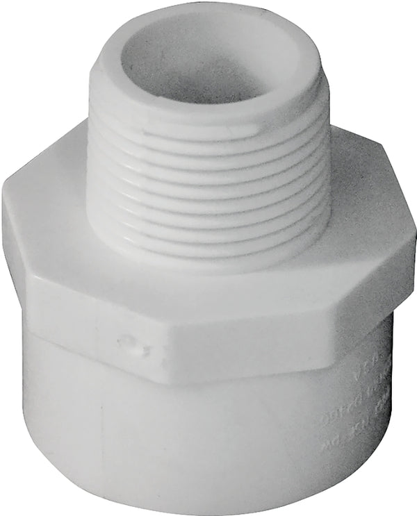 Lasco Fittings Inc Vassallo 1 in. x 3/4 in. PVC Slip x MPT Coupling 436102BC