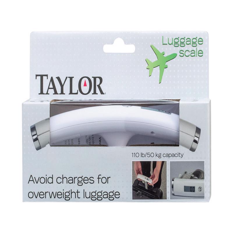 Taylor Ultra Light Digital Luggage Scale, White