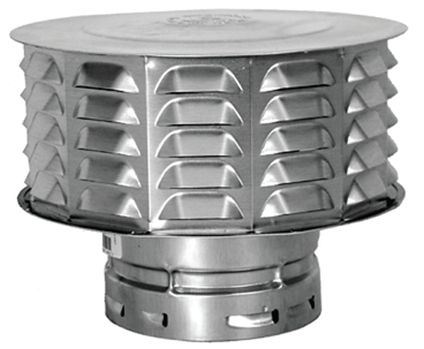 American Metal Filter Cap Gas Vent 6in Double Wall 6ECW