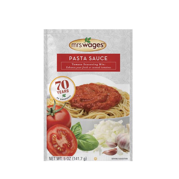 Mrs. Wages ALL NATURAL Pasta Sauce Tomato Canning Mix (5 Ounce Package) W538-J4425