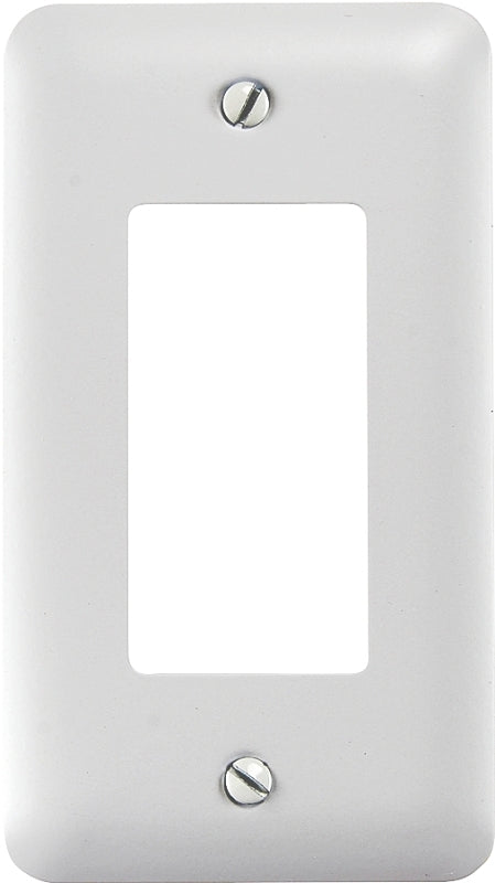 Amerelle Devon Single Rocker Steel Wallplate in White, 1 Count (Pack of 1)