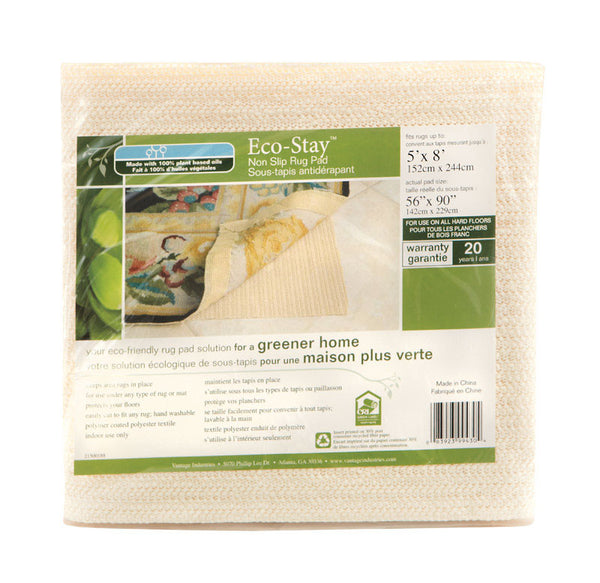 Kittrich Eco Stay 5 ft. W x 8 ft. L Polyester Indoor Rug Pad VATG-V14738-06