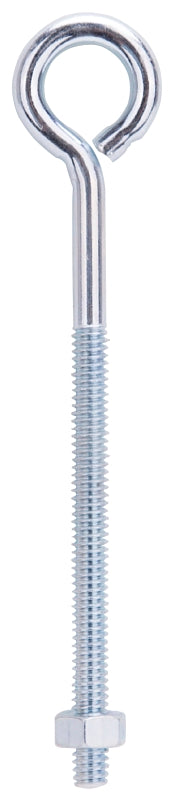 MINTCRAFT LR273 Eye Bolt with Nuts, 1/4X5-Inch, Zinc