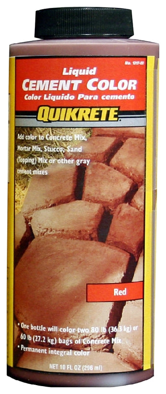 Quikrete 13173 Liquid Cement Color, Red, NET 10 FL. OZ.(296 mL)"