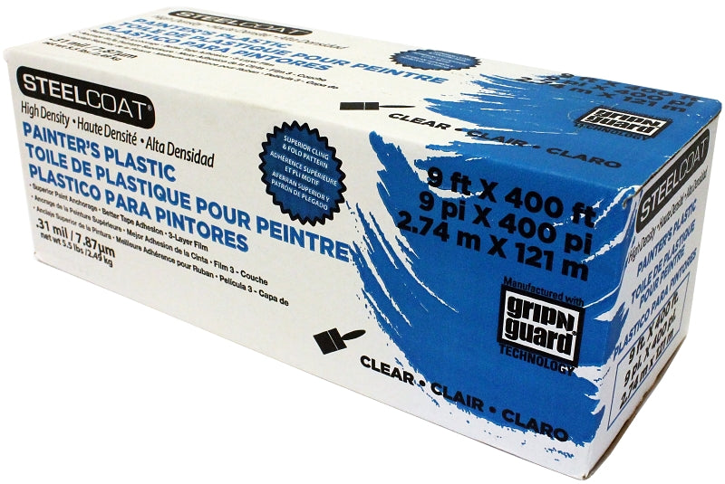 PETOSKEY 9x400 Masking Sheet, 9' x 400', Clear