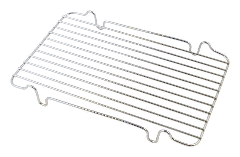 HIC Kitchen Roasting Baking Broiler Rack, Chrome-Plated Steel, Holds Smaller Food Securely, 12 x 7.75 x 1.5-Inches
