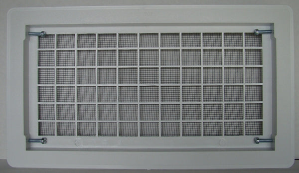 WITTEN AUTOMATIC VENT Bestvents 510WH Foundation Vent, 15-1/4 in W, Polypropylene, White