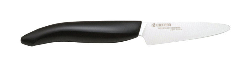 Kyocera Advanced Ceramic Revolution Series 3-inch Paring Knife, Black Handle, White Blade