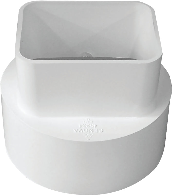 Canplas 414432BC PVC Sew 2X3X4 Down Spout Adaptor