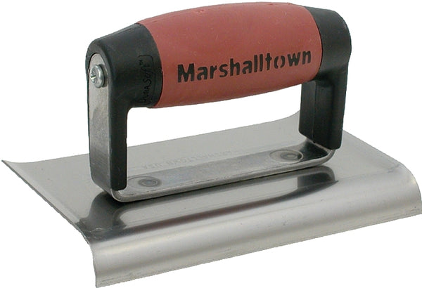 MARSHALLTOWN Concrete Edger, 6 Inch X 4 Inch Curved Blade, 1/2R 5/8L Handle, Made In The USA, 138D