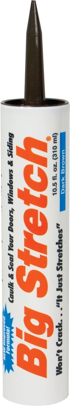 Sashco 10008 Big Stretch Caulk Dark Brown 10.5-ounce