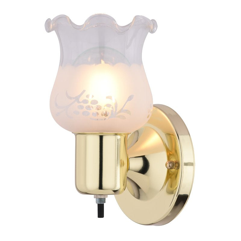 1lt Brs Wall Brkt Onoff Switch