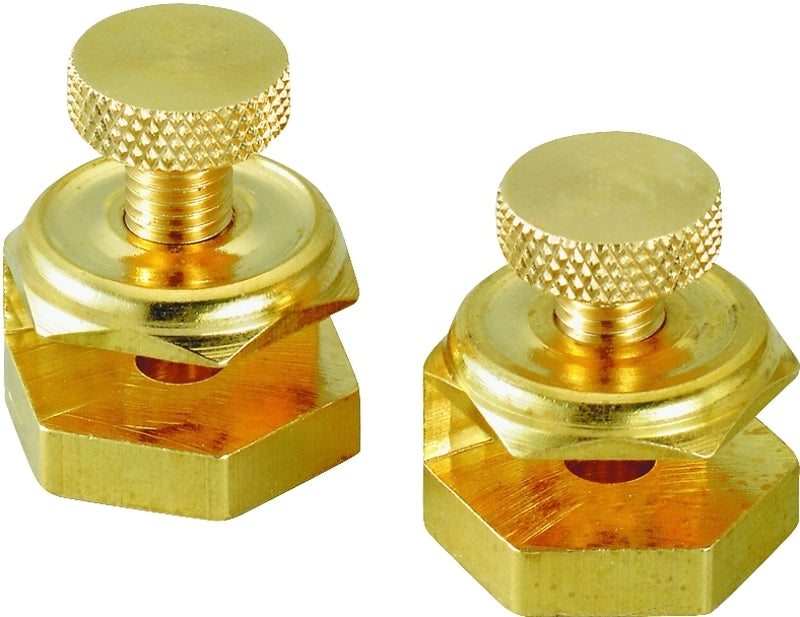 Johnson Level & Tool 405 Stair/Square Gauge Set – 2/Card, Brass Plated, 2 Pack
