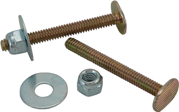 Plumb Pak Keeney PP23516 1/4-20 x 2 1/4" Brass Plated Toilet Bolts