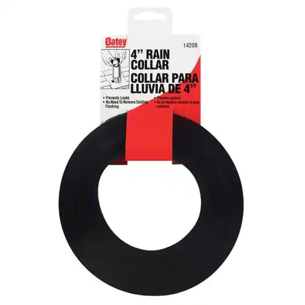 Oatey Oatey-14208 14208 Rain Collar 4" No-Calk Roof Flashing, 4-Inch, Black
