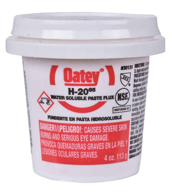 Oatey 30131 H-205 Water Soluble Flux, 4 Oz, Paste, Off-White To, 4-Ounce, Light Yellow