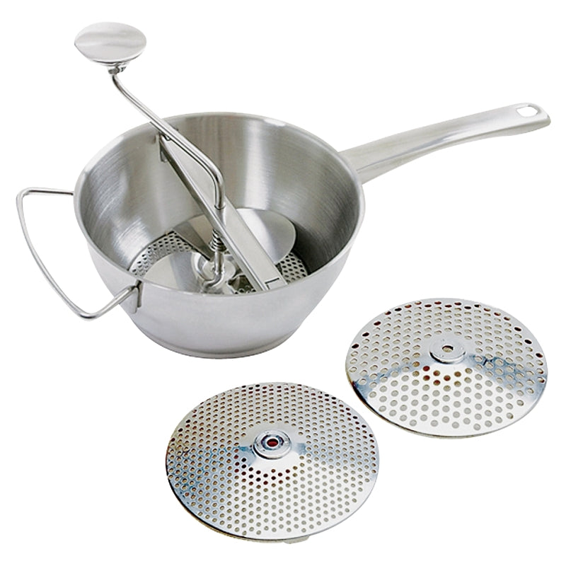 Norpro Deluxe Food Mill, Stainless Steel, 2 qt, Shown 595