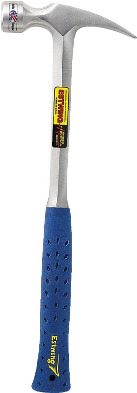 ESTWING Framing Hammer - 30 oz Long Handle Straight Rip Claw with Milled Face & Shock Reduction Grip - E3-30SM