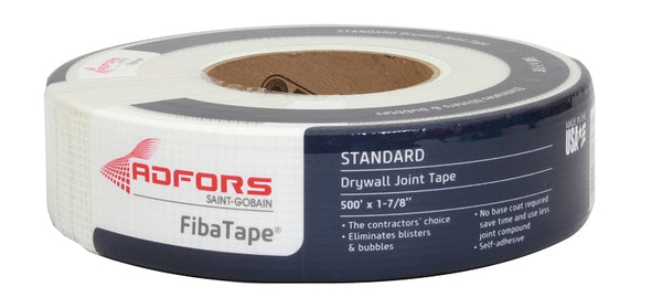 Adfors Fibatape Drywall Joint Tape 1-7/8 " X 500 ' White Self Adhesive FDW8662-U