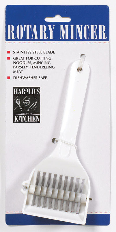 Harold's Kitchen 3 in. W x 7 in. L White Rotary Mincer