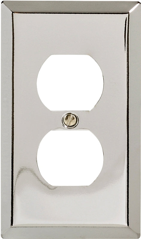 Amerelle Century Polished Chrome Steel - 1 Duplex Outlet Wallplate 161D