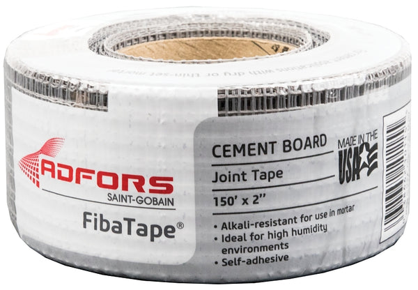 ADFORS FibaTape Cement Board 150 ft. L x 2 in. W Fiberglass Gray Self Adhesive Drywall Tape FDW8436-U