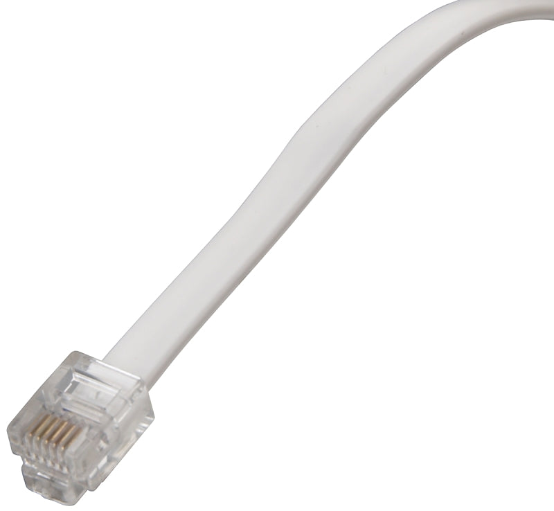 AmerTac - Zenith TL1007W TL1007W 7 FT 6 Wire Line Cord, White Landline Telephone Accessory