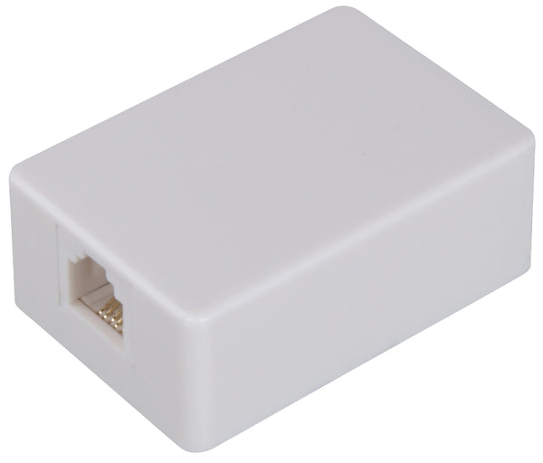 AmerTac - Zenith TM1001SMSMW TM1001SMSMW Surface Mount Jack, White Landline Telephone Accessory