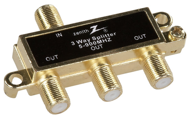 AmerTac - Zenith VS1001SP3W Threeway Coax Splitter 900Mhz