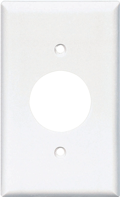 Cooper 2131W Electrical Wall Plate, Standard Size Thermoset Single Receptacle Wall Plate, 1-Gang - White 2131W-BOX