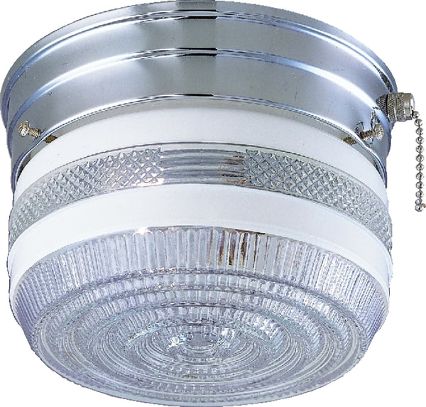Boston Harbor F13CH01SW-6859CL3 1-Light Flush Chrome Ceiling Fixture