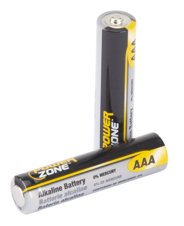 PowerZone LR03-24P Battery, 1.5 V Battery, AAA Battery, Alkaline, Manganese Dioxide, Potassium Hydroxide and Zinc